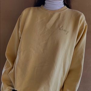 Brandy Melville Honey Crewneck